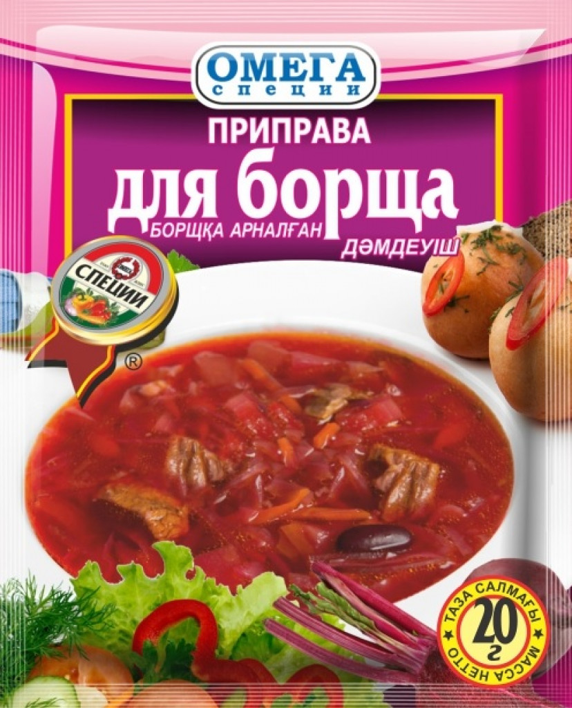 Продуктовый Интернет-магазин MAGNIT.TJ — Приправа для борща «Омега Специи»  20 гр.