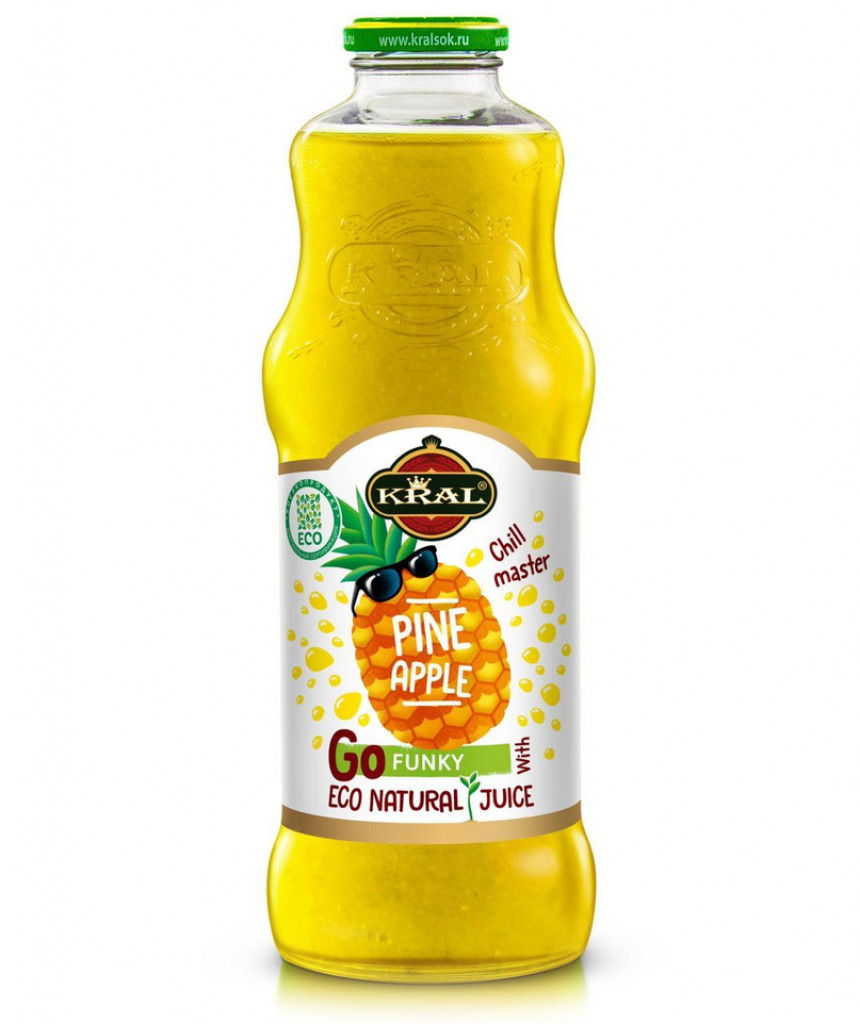 Продуктовый Интернет-магазин MAGNIT.TJ — Сок Ананасовый KRAL® Pineapple 1 л.