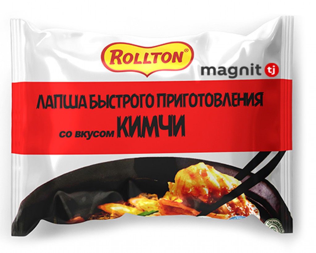 Продуктовый Интернет-магазин MAGNIT.TJ — Лапша быстрого приготовления со  вкусом Кимчи Rollton® 85 г