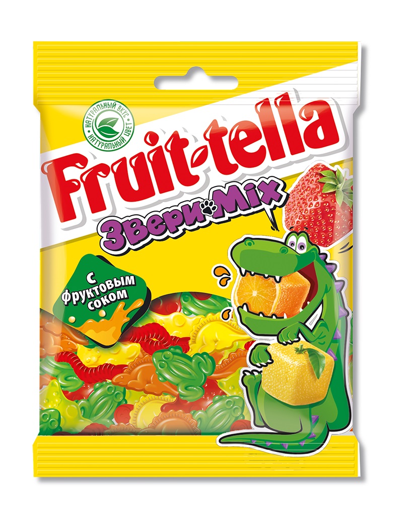 Продуктовый Интернет-магазин MAGNIT.TJ — Мармелад Fruittella Звери микс 70г